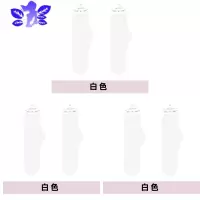 Ideamini女夏中筒袜夏季薄款堆堆袜冰丝袜白色短袜小腿袜黑色冰冰袜女