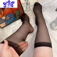 Ideamini200斤胖mm大码丝袜短袜小腿袜jk洛丽塔学生袜白丝袜中筒袜黑丝袜