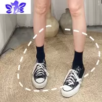 Ideaminiwidelia老大同款天薄款短袜可拉长小腿袜女可长可短袜丝袜