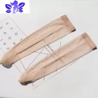 Ideamini超薄中筒丝袜女春夏脚尖透明隐形性感小腿袜学生半截及膝纯色丝袜袜子
