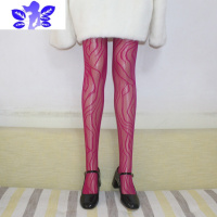 Ideamini彩色丝袜性感大码渔网袜糖果色玫红舞蹈蹦D袜花纹网格提花连裤袜