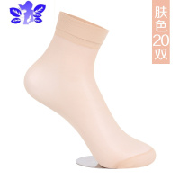 Ideamini女士天短丝袜春夏超薄短袜水晶丝袜透气袜防滑女士短袜袜子