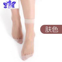 Ideamini防滑丝袜新款2021短筒夏超薄水晶袜透明耐磨肉色钢丝袜