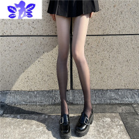 Ideamini渐变色丝袜春夏薄款日系甜酷灰白色超薄连裤女性感辣妹黑丝女
