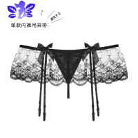 Ideamini性感黑丝透明蕾丝吊带丝袜情调套装情趣诱惑丁字裤白丝女调情啪啪