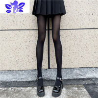 Ideamini天丝袜女辣妹JK黑丝光腿器ins潮黑色性感白丝薄款连裤