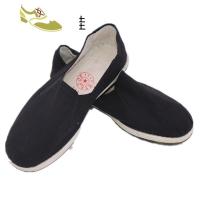 喻娄品牌3520布鞋黑色松紧口布鞋加大码47、48千层底男军板鞋军单鞋