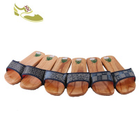 喻娄品牌桂森木屐平板套脚木保健防滑情侣拖鞋足疗木鞋1双COS一字拖