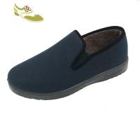 喻娄品牌特大码男棉鞋棉鞋男加肥加宽保暖防滑一脚蹬呢子面老头鞋49男士低帮鞋