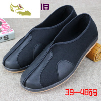 喻娄品牌中国风男单鞋复古洒鞋僧鞋圆口云头老头鞋中老年功夫鞋男士低帮鞋