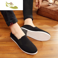 喻娄品牌中国风男鞋手工千层底老头鞋中式休闲鞋复古传统功夫鞋