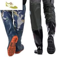 喻娄品牌多功能钓鱼水鞋加高防水雨鞋男款高筒防水防滑加厚牛筋底洗车雨靴