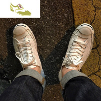 喻娄品牌新款ulzzang春秋韩版开口笑帆布鞋百搭原宿帆布鞋学生休闲男鞋潮