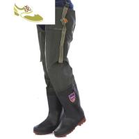 喻娄品牌雨鞋加长过膝雨靴下水裤厚底钓鱼胶鞋插秧水田农田水靴防水鞋