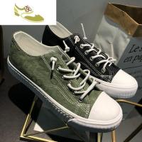 喻娄品牌男鞋秋季2019新款透气鞋子男潮鞋英伦韩版潮流板鞋百搭休闲帆布鞋