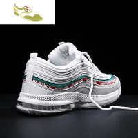 喻娄品牌ins男鞋莆田潮鞋子弹鞋增高气垫鞋子休闲跑鞋韩版潮流白色运动鞋男士低帮鞋