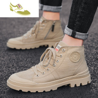 喻娄品牌马丁靴男冬季英伦高帮鞋子中帮男靴潮鞋工装皮靴雪地男鞋秋季