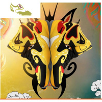 喻娄品牌@花溪潮男 篮球鞋创意百搭彩色潮流男鞋战靴透气鞋高帮男士高帮鞋