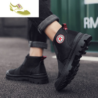 喻娄品牌切尔西靴男士秋季鞋子高帮英伦风马丁靴男靴韩版百搭中帮短靴子潮