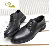 喻娄品牌软皮商务休闲鞋上班男士软底英伦青年加绒韩版内增高休闲皮鞋男鞋