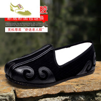 喻娄品牌中国风男鞋老头鞋中式中老年云头洒鞋男功夫鞋复古布鞋大码男士低帮鞋