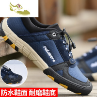 喻娄品牌运动男鞋青年防水布鞋登山男士休闲鞋户外开车潮鞋耐磨防滑鞋