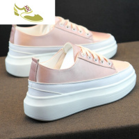 喻娄品牌鞋子女2019潮鞋单鞋小白鞋网红百搭学生厚底内增高运动鞋板鞋女鞋女士帆布鞋