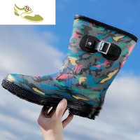 喻娄品牌时尚劳保雨鞋防水鞋男雨靴高筒防滑套鞋男中筒钓鱼鞋胶鞋水靴