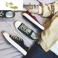 喻娄品牌2019秋季新款韩版潮流布鞋男鞋百搭港风帆布板鞋男士休闲布鞋潮鞋