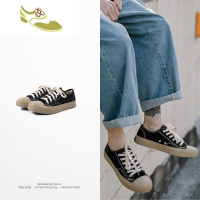 喻娄品牌ins街头潮流原宿风帆布鞋复古日系经典款男鞋低帮女鞋复古板鞋bf