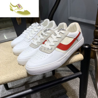 喻娄品牌品质依旧!古里定制版!男士真皮舒适透气时尚拼接休闲板鞋小白鞋