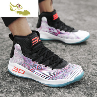 喻娄品牌新款透气鸳鸯篮球鞋男高帮战靴防滑耐磨减震运动鞋子学生实战球鞋