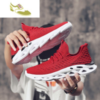 喻娄品牌男鞋运动休闲鞋2019春夏季新款飞织网面跑步鞋韩版潮流