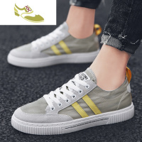 喻娄品牌男鞋2019新款秋季潮鞋韩版潮流雨伞布鞋百搭男士休闲板鞋帆布鞋男