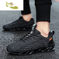 喻娄品牌火龙刀锋男鞋圆头飞织运动男式运动风单鞋运动风休闲鞋中跟运动鞋