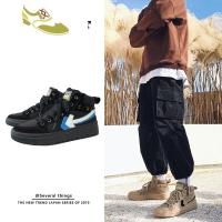 喻娄品牌ins鞋子男潮鞋高帮2019新款日系复古潮牌网红韩版百搭厚底板鞋潮男士高帮鞋