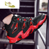 喻娄品牌高帮鞋男2019新款秋季透气韩版潮流百搭怒吼天尊减震运动篮球鞋潮