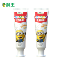 小狮王儿童防蛀牙膏(香蕉牛奶味)小黄人版50g*2支