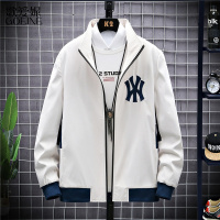 歌爱妮男士外套工装2021新款春季百搭潮春秋潮流立领痞帅气夹克潮牌褂子