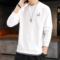 歌爱妮2021春秋季长袖T恤男士潮牌休闲青少年初高中学生卫衣服潮ins男一套装