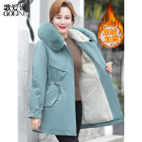歌爱妮2021新款妈妈冬装棉外套中老年女装羽绒棉衣服派克服加绒加厚棉袄