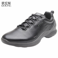 歌爱妮2021春秋外贸男鞋真皮旅游鞋男士休闲皮鞋户外运动徒步鞋圆头透气单鞋