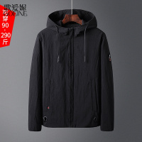 歌爱妮2021男士外套春秋季新款韩版潮流加肥加大码宽松上衣休闲夹克男装