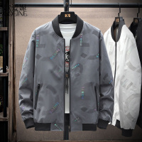 歌爱妮2021夹克男士外套春秋新款韩版潮流百搭大码男装上衣服休闲棒球服