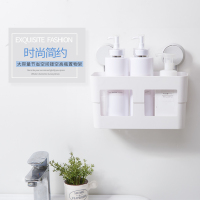 浴室无痕免打孔强力镂空高瓶通用置物架