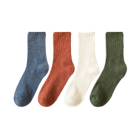 Ideamini配马丁靴的袜子男中筒袜冬季搭配潮男袜工装长筒长袜男士长款西装袜子