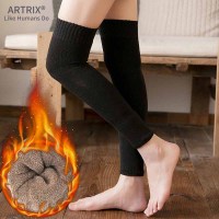 Ideamini护腿袜套男女加厚老寒腿秋冬季棉袜高筒过膝盖长袜子加绒脚套护膝袜子