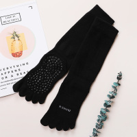 Ideamini小腿瑜伽五指袜棉长高筒分脚趾地板防滑普拉提健身压力袜子袜子