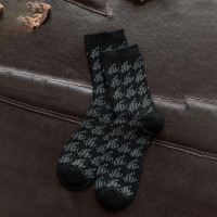 Ideamini靴下物秋冬加厚含毛保暖复古堆堆袜森系中筒袜英伦风马丁靴袜子袜子