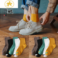 Ideamini袜子男中筒袜棉袜秋冬季男士长袜潮流日系长筒高帮运动篮球袜棉袜袜子